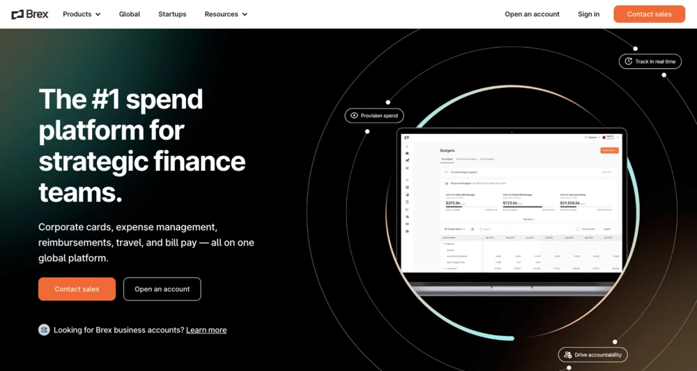 expense accounting software - brex
