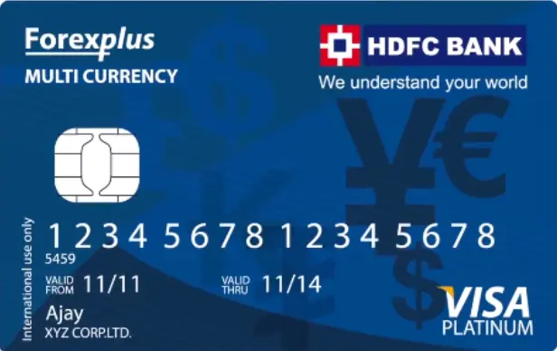 best prepaid travel card for india hdfc multicurrency forex card