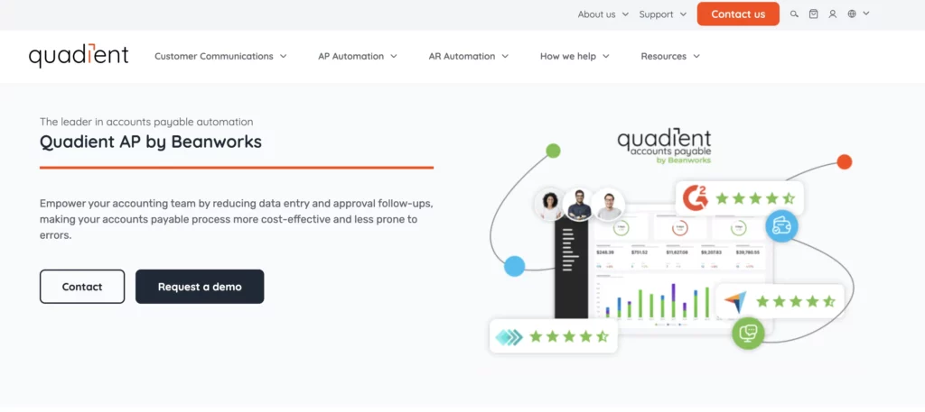 best accounts payable software quadient ap by beanworks