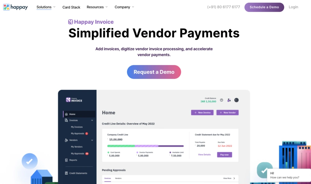 best vendor payment management software - happay invoice