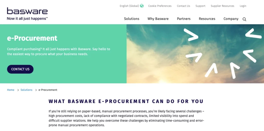 best procurement software - basware