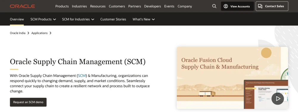 best procurement software - oracle fusion cloud scm