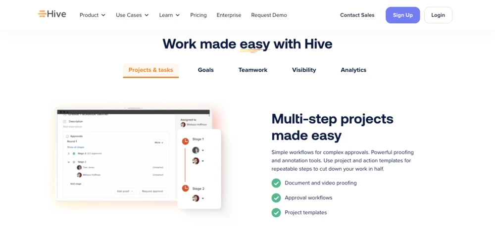 best project management software - hive