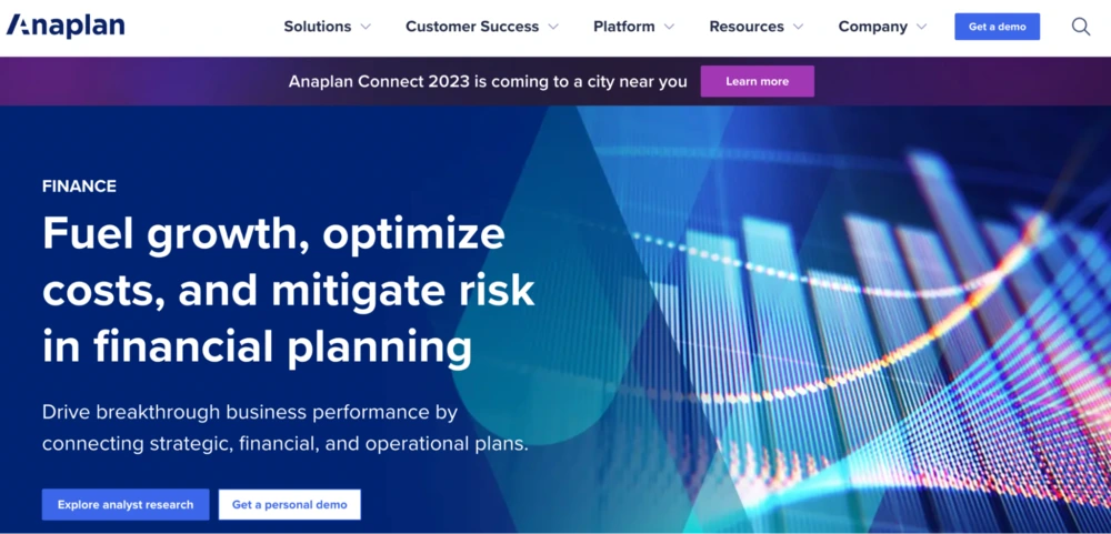 financial planning tools anaplan finance