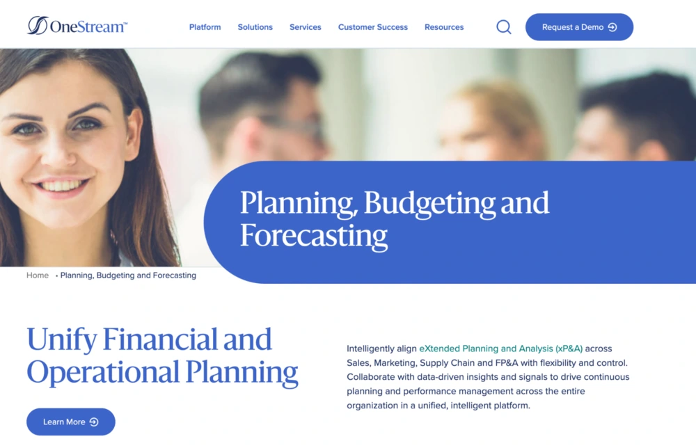 financial planning tools onestream
