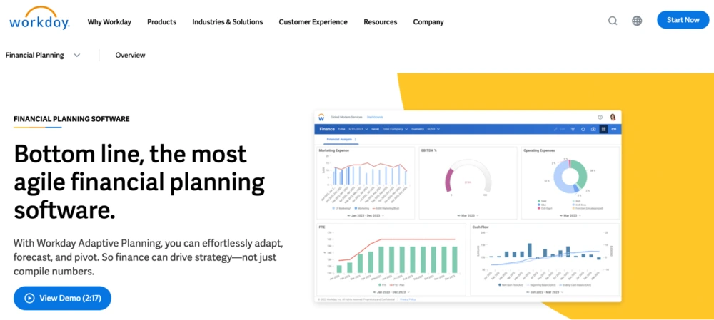 financial planning tools workday adaptive planning