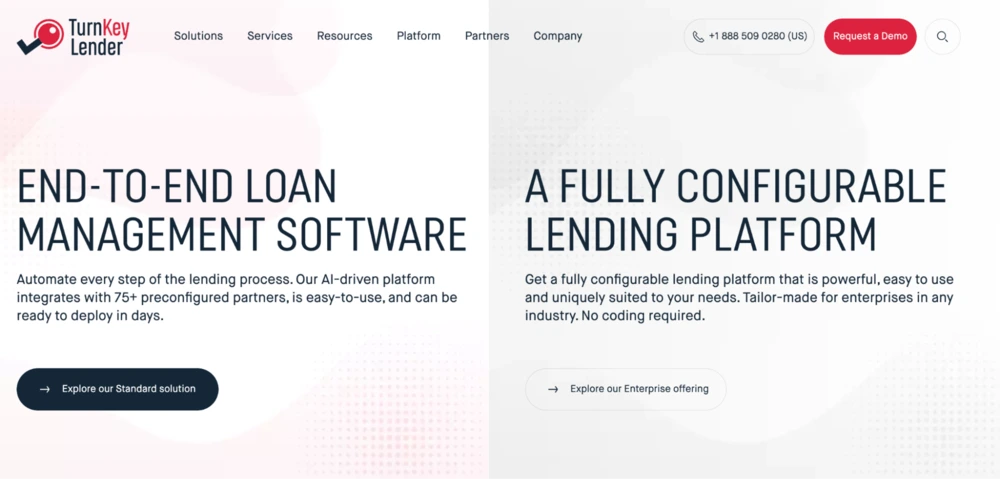 banking software turnkey lender