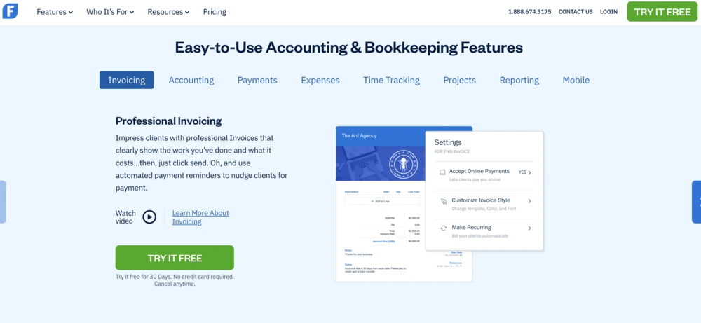 best bookkeeping software freshbooks
