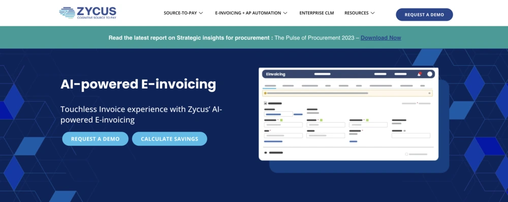 best e invoicing software zycus