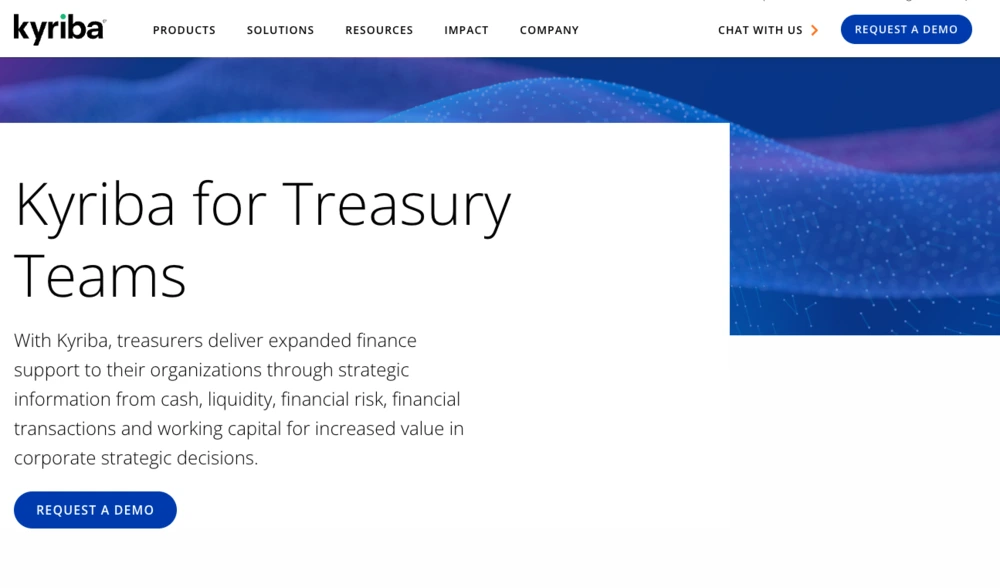 treasury management systems kyriba