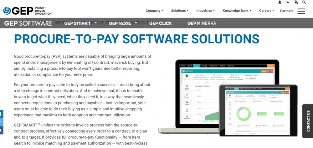 procure to pay software GEP smart