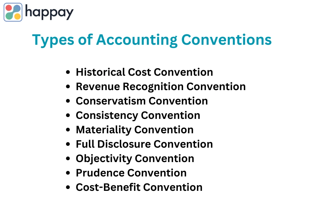 types of accounting conventions